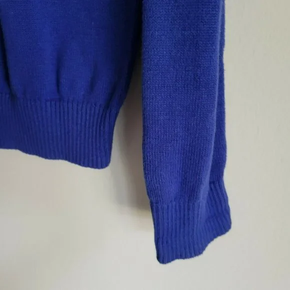 Alex Stevens Ugly Sweater Mens S Blue Dog Peeing on Snowman Christmas Party - Picture 7 of 7